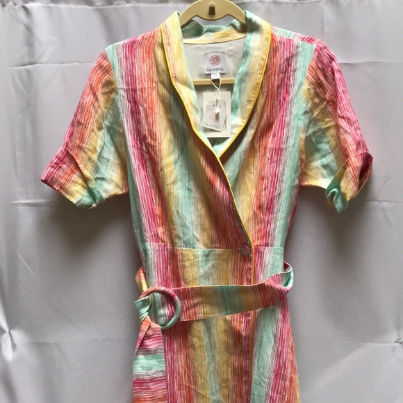 Gül Hürgel Rainbow Striped Midi Dress - Picture 4 of 6